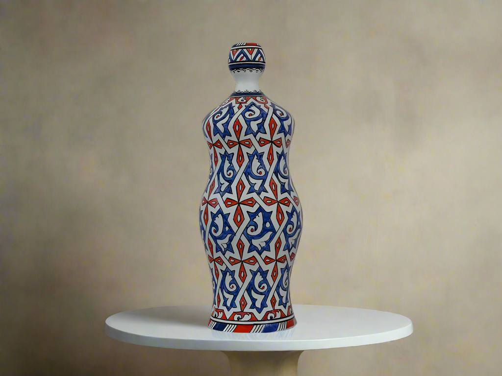 Handmade Moroccan ceramic vase. Moroccan ceramic handmade vase / home decor