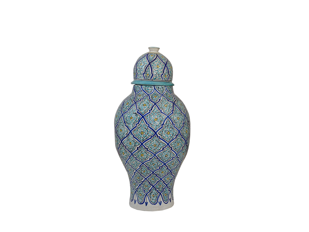 Royal Vintage Moroccan Vase Pottery Collection Piece of Home Decor Living Room Bedroom