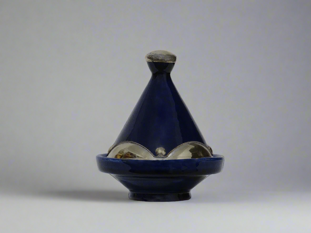 Handmade Moroccan Tajine Blue