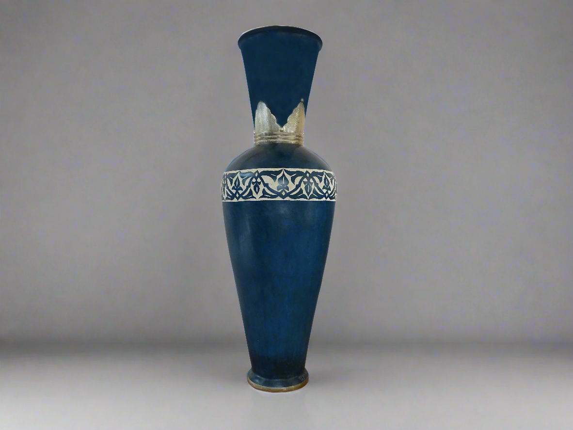 Ceramic Blue Moroccan Entrance Vase