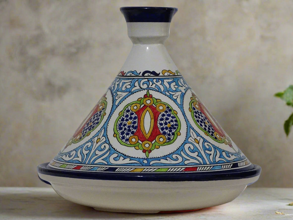 Hand-Painted Moroccan Tagine.
