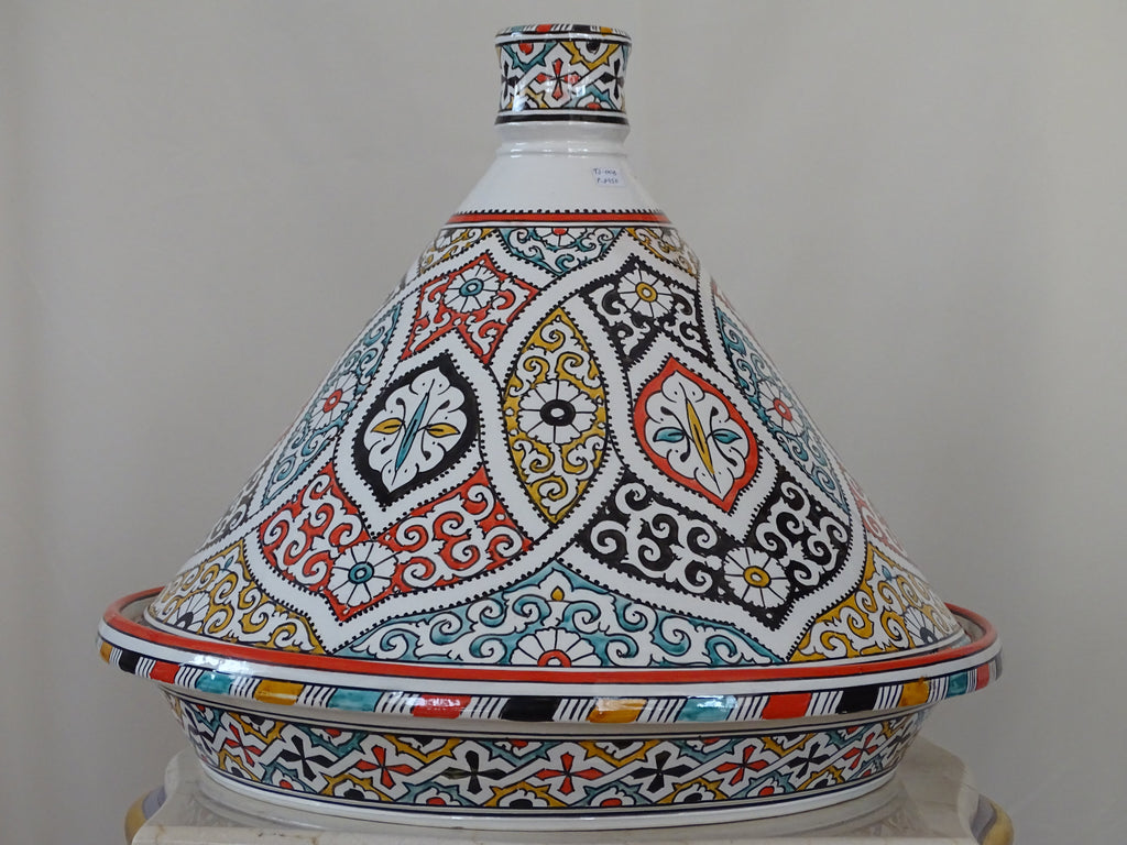 Moroccan handmade tagine serving table