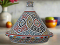 Moroccan handmade tagine serving table