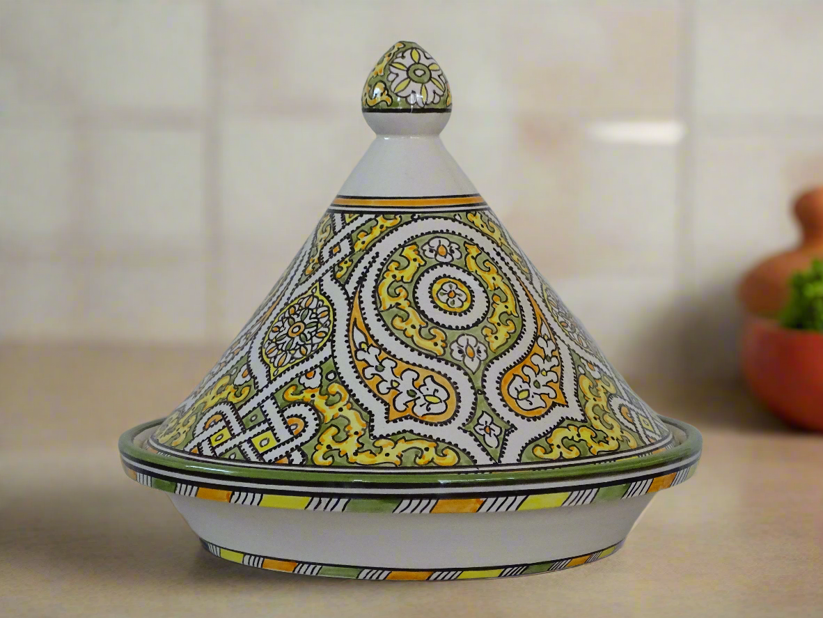 Handmade Moroccan Tagine-Pottery For Serving Meals-Handcrafted