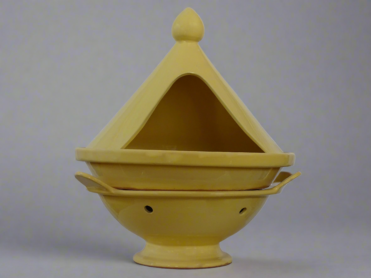 Yellow Pottery Tagine - Handmade and Hand Painted Tagine