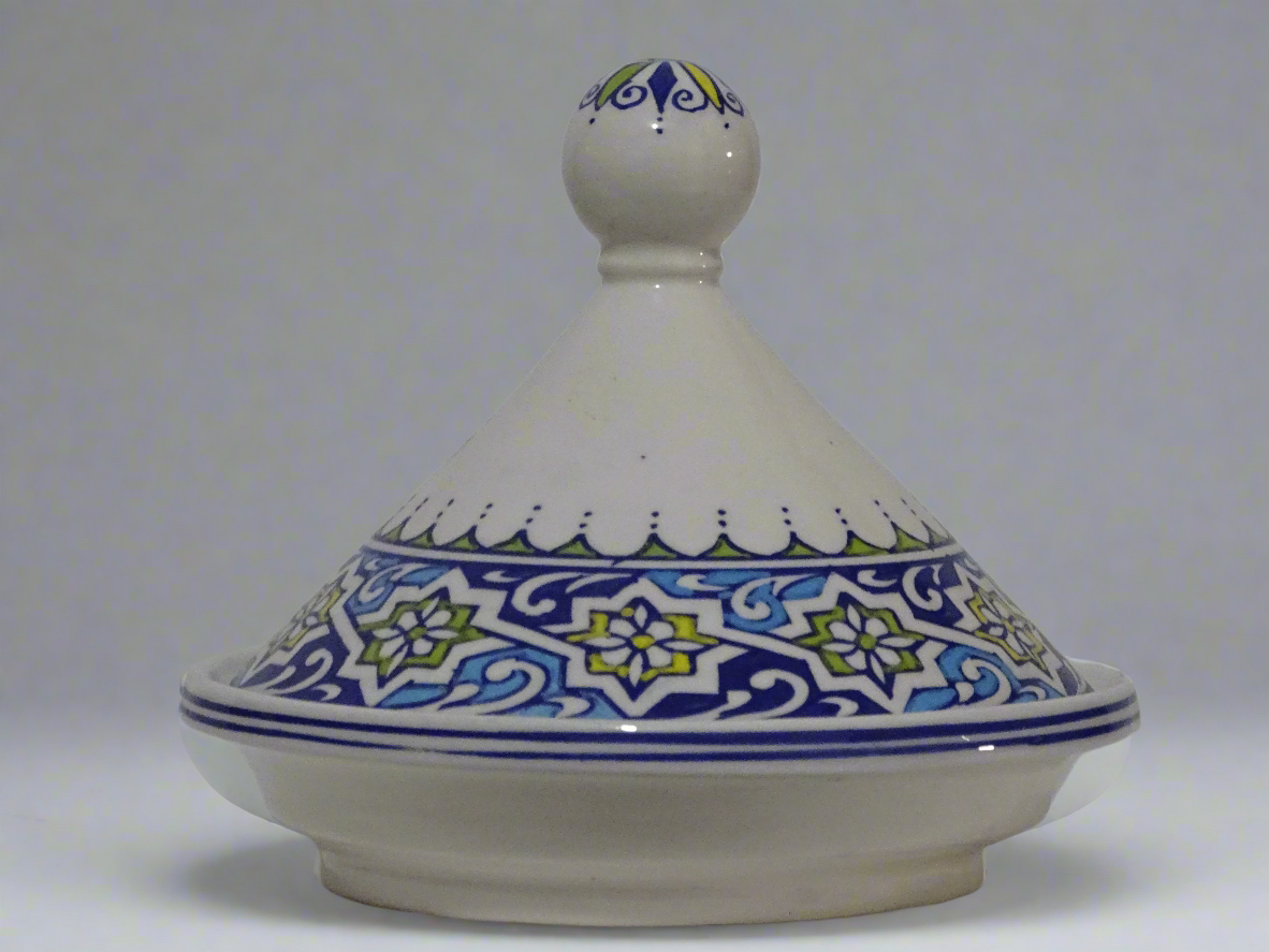 Moroccan Tagine, Hand-Painted