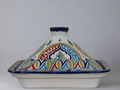 Moroccan Hand-Painted High Quality Clay Made Serving Tagine