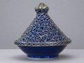 Tagine with Silver Covered Handmade Moroccan