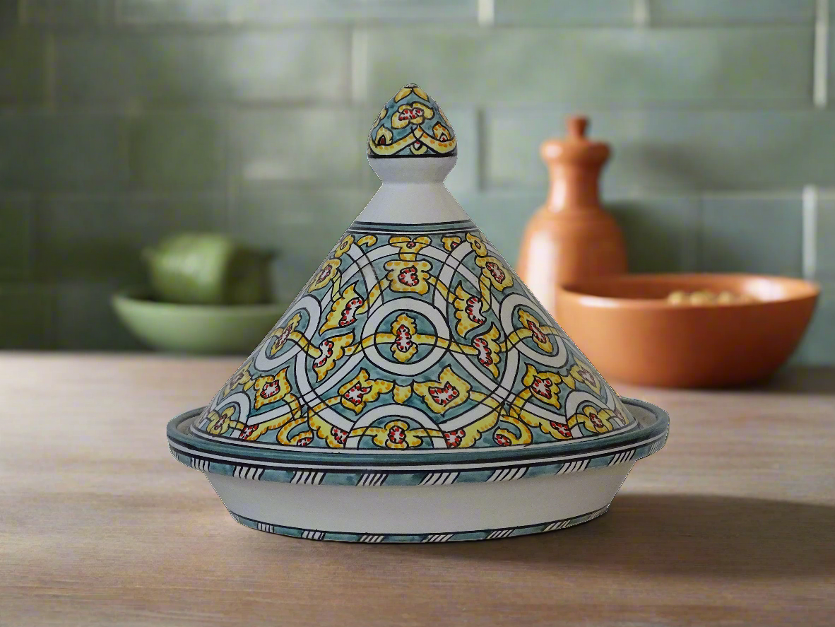 Handmade Moroccan Tagine-Pottery For Serving Meals-Handcrafted Moroccan