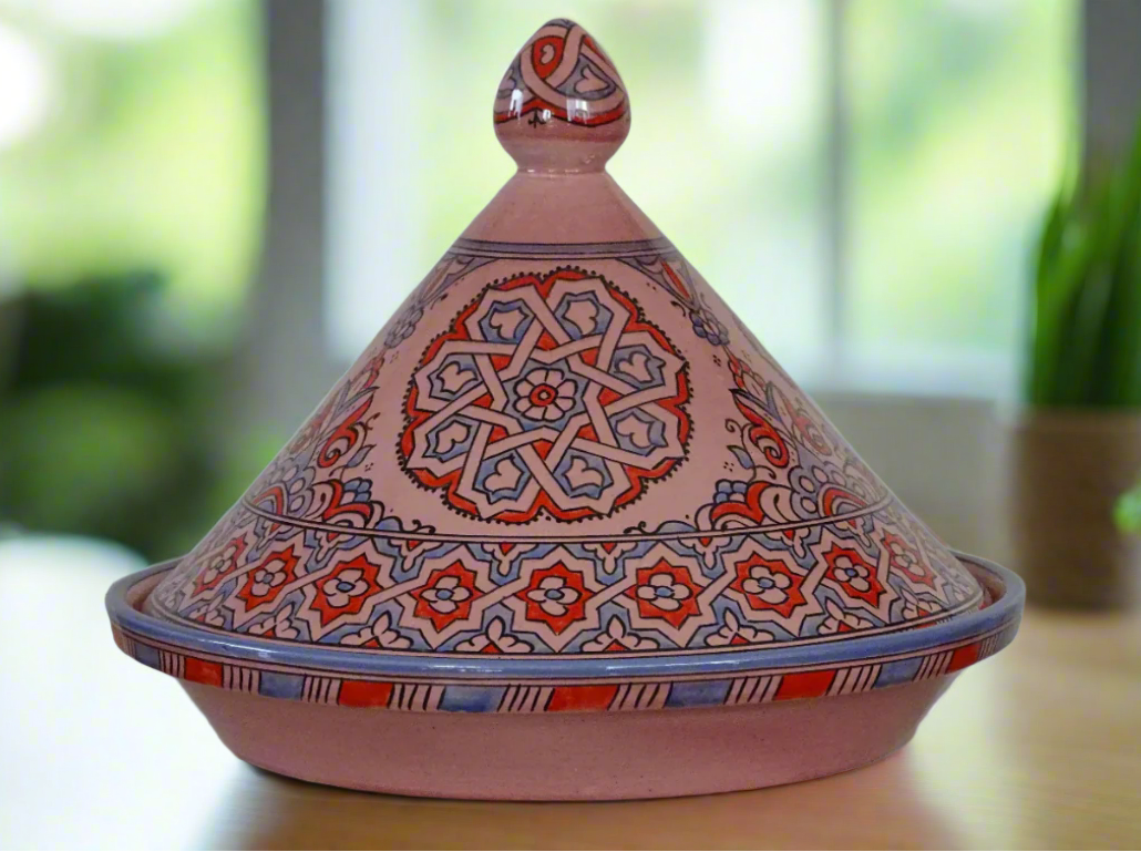 Hand Painted Tagine For Serving, Serve Delicious Meals the Traditional Moroccan Way