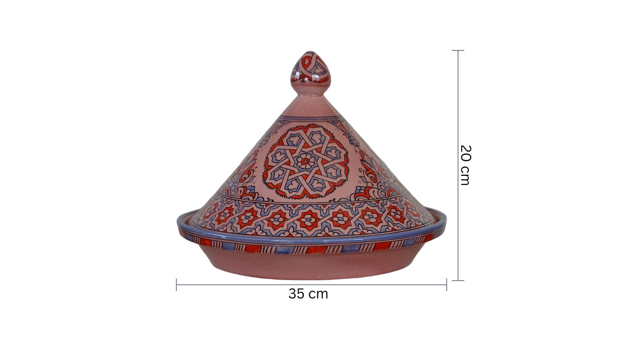 Hand Painted Tagine For Serving, Serve Delicious Meals the Traditional Moroccan Way