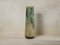 Decorative Glass Vase with Nature-Themed Design