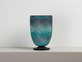 Decorative Glass Vase with Intricate Patterns