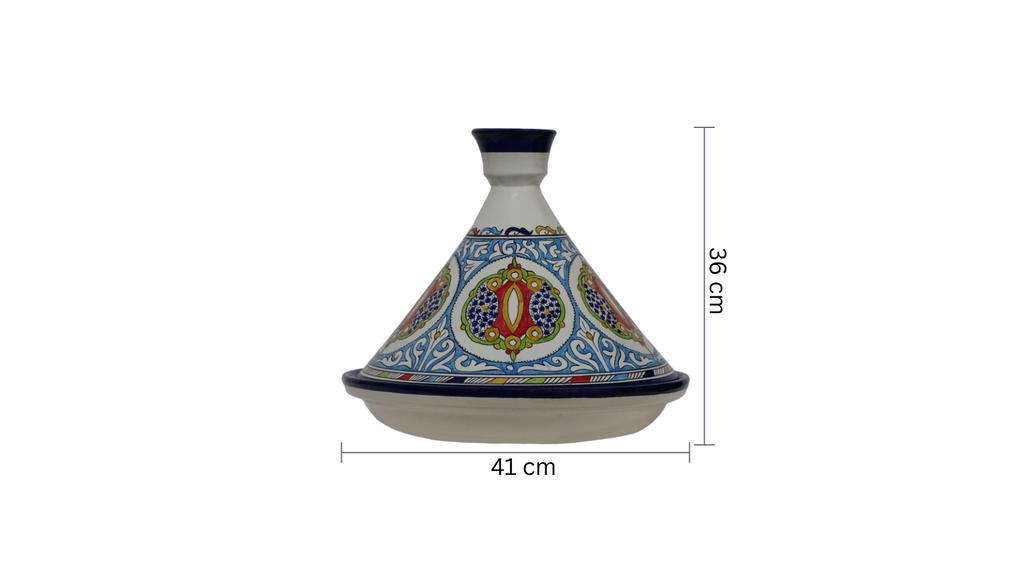 Hand-Painted Moroccan Tagine.