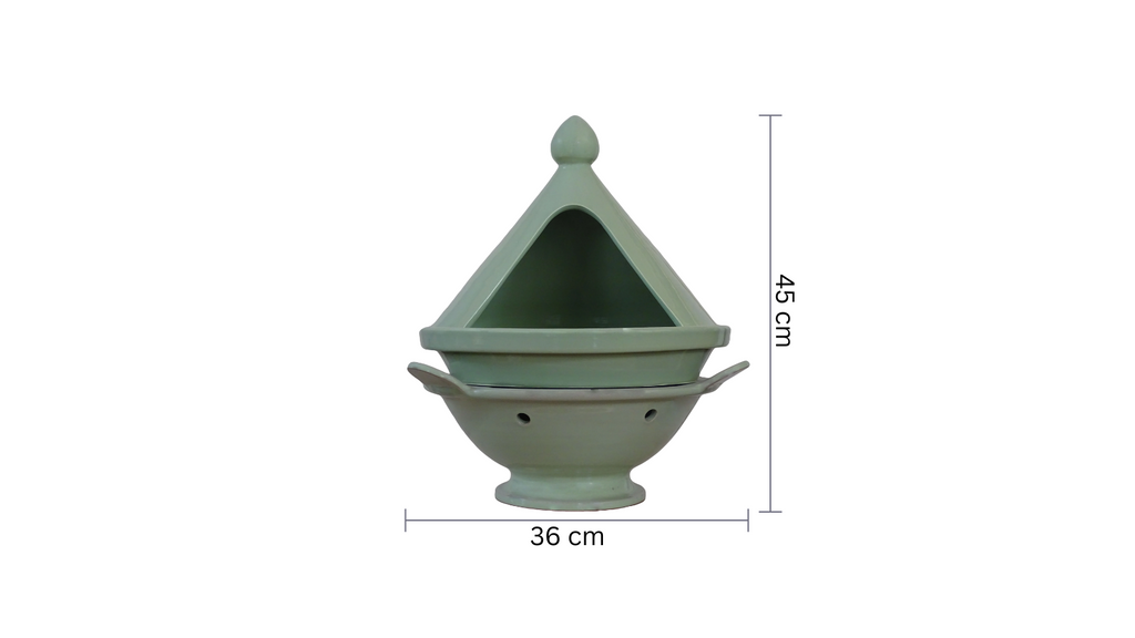 Hand Painted Tagine - Pottery Kitchenware - Large Serving Pot