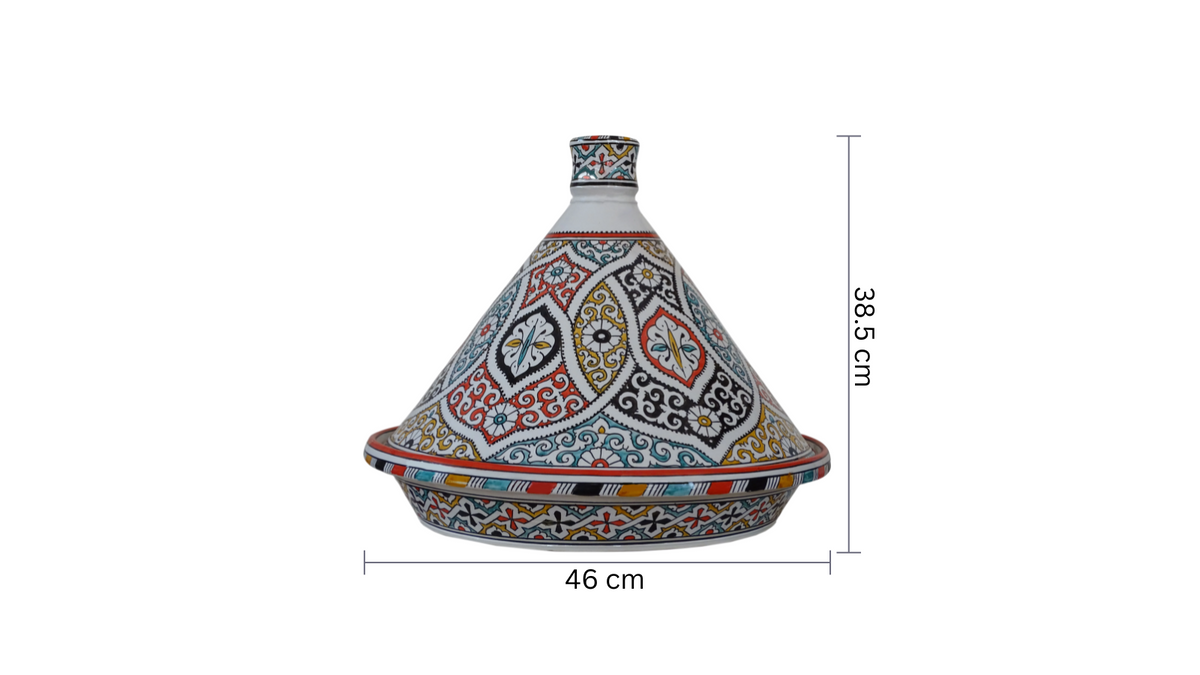 Moroccan handmade tagine serving table