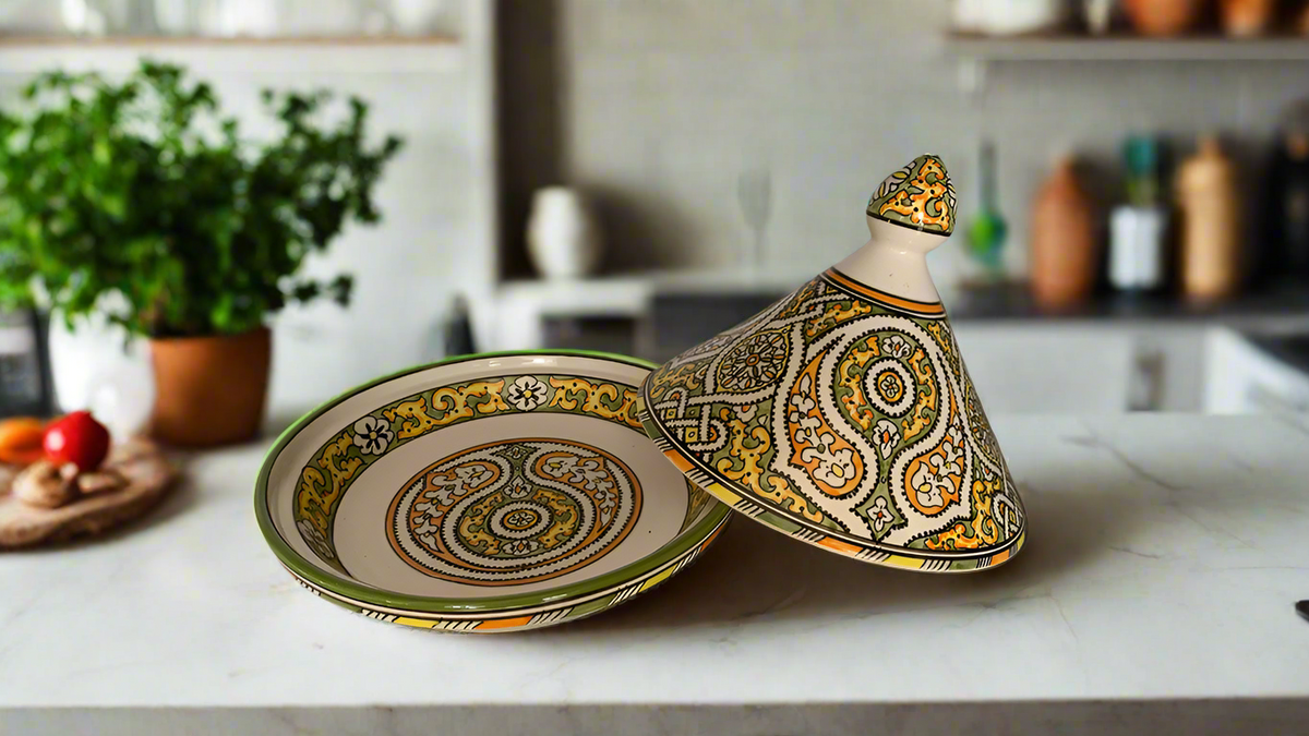 Handmade Moroccan Tagine-Pottery For Serving Meals-Handcrafted